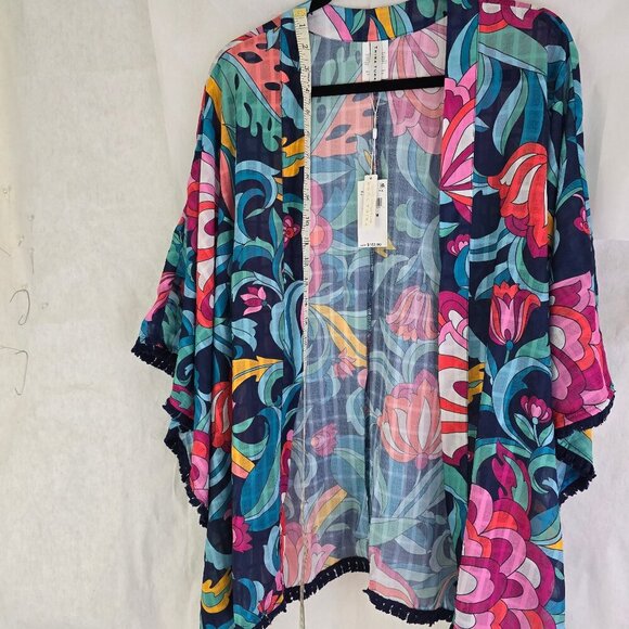 Trina Turk cover up Kimono OSFM & Pants XL stretch Lux & Fun NWT Reg. $314 - Picture 3 of 9
